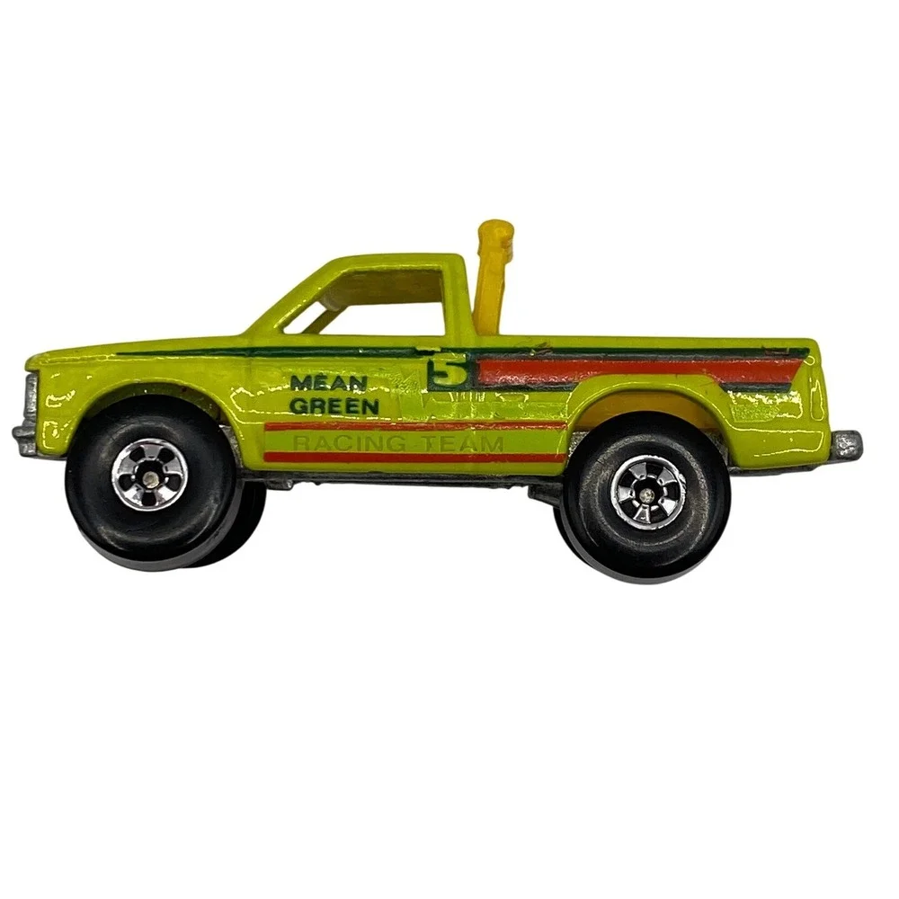 Vintage Hot Wheels Mean Green Racing Team Pickup Truck 1982 Mattel Malaysia 5